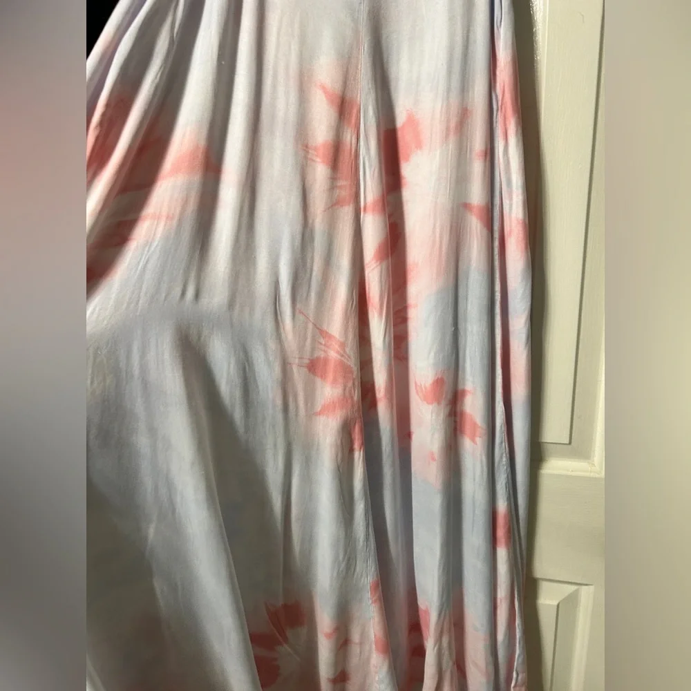 Zara Pastel Tie Dye Maxi Dress Vacation Size Medium - Picture 12 of 16